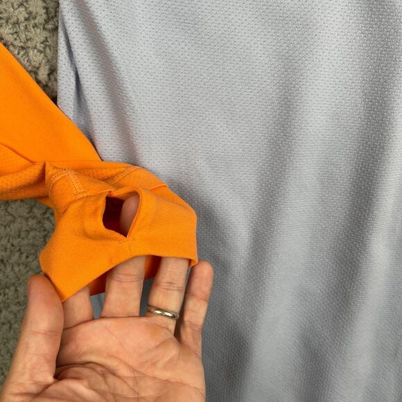 Fabletics The Training Day 1/4 Zip Long Sleeve ColorVapor Blue Block Men XL - Picture 8 of 9